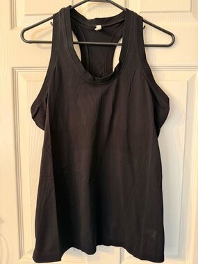 Athleta Black Racerback Momentum Tank Top